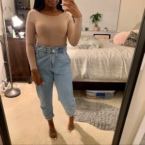 MISSGUIDED: Open Back Longsleeve Bodysuit